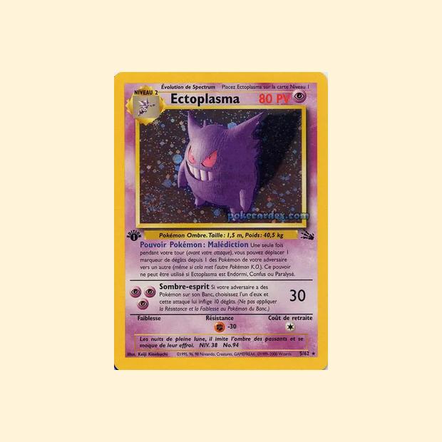 Carte Pokémon Ectoplasma 005/62 - Fossile - Français