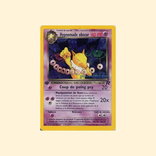 Carte Pokémon Hypnomade obscur 009/82 - Team Rocket - Français