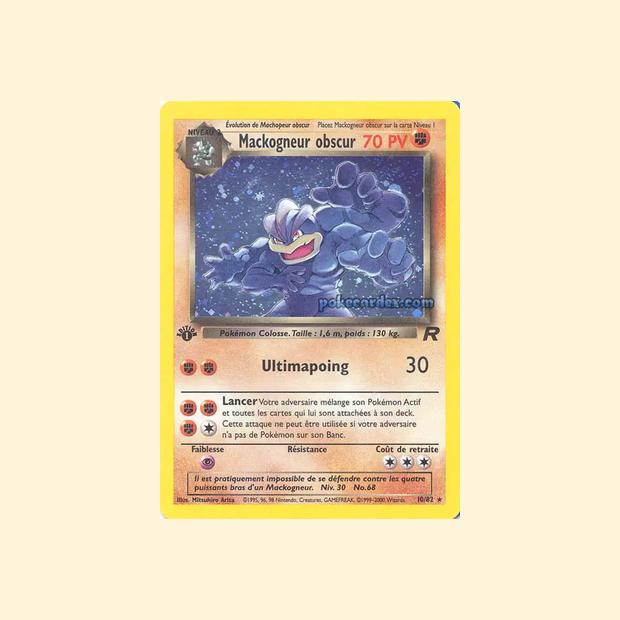 Carte Pokémon Mackogneur obscur 010/82 - Team Rocket - Français