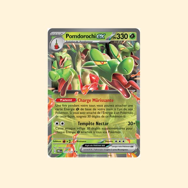 Carte Pokémon Pomdorochi ex PRE 011/131 - Évolutions Prismatiques - Français