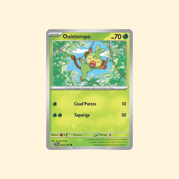 Carte Pokémon Ouistempo 014/167 - Mascarade Crépusculaire - Français