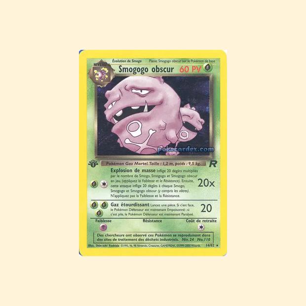 Carte Pokémon Smogogo obscur 014/82 - Team Rocket - Français