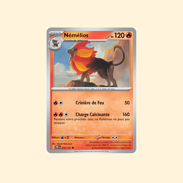 Carte Pokémon Némélios PRE 016/180 - Évolutions Prismatiques - Français