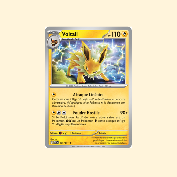 Carte Pokémon Voltali PRE 029/180 - Évolutions Prismatiques - Français