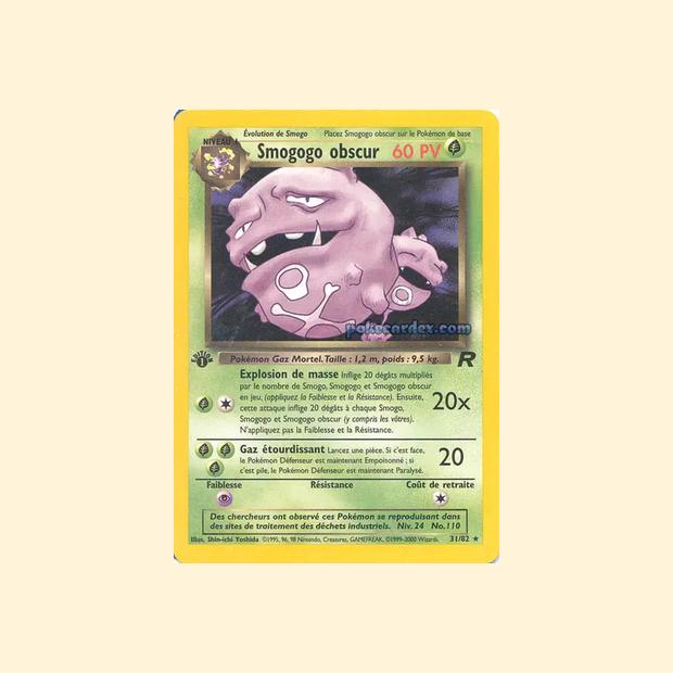 Carte Pokémon Smogogo obscur 031/82 - Team Rocket - Français