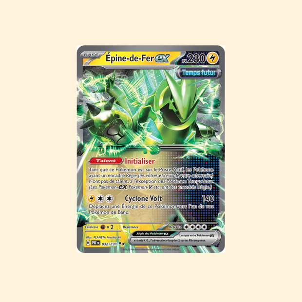 Carte Pokémon Épine-de-Fer ex PRE 032/180 - Évolutions Prismatiques - Français