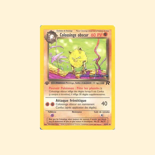 Carte Pokémon Colossinge obscur 043/82 - Team Rocket - Français