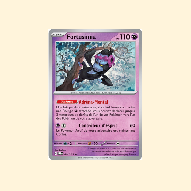 Carte Pokémon Fortusimia PRE 044/180 - Évolutions Prismatiques - Français