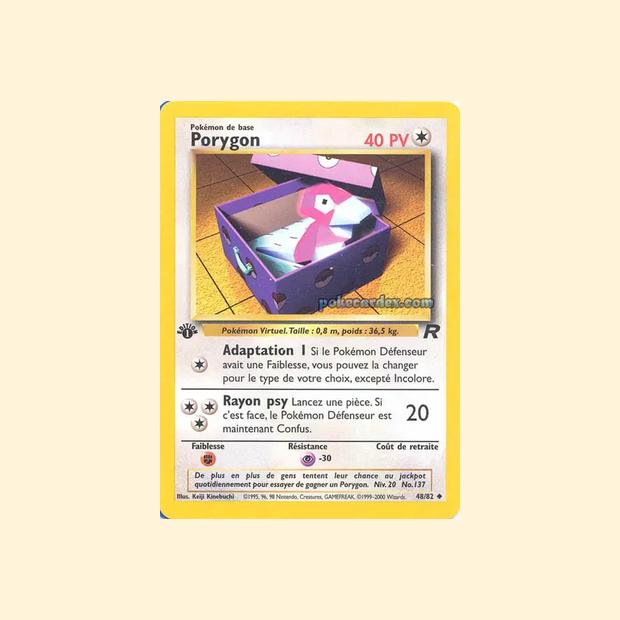 Carte Pokémon Porygon 048/82 - Team Rocket - Français