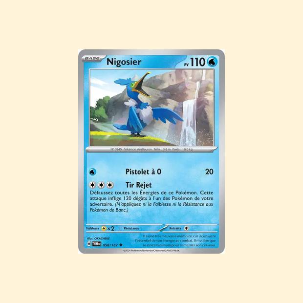 Carte Pokémon Nigosier 058/167 - Mascarade Crépusculaire - Français