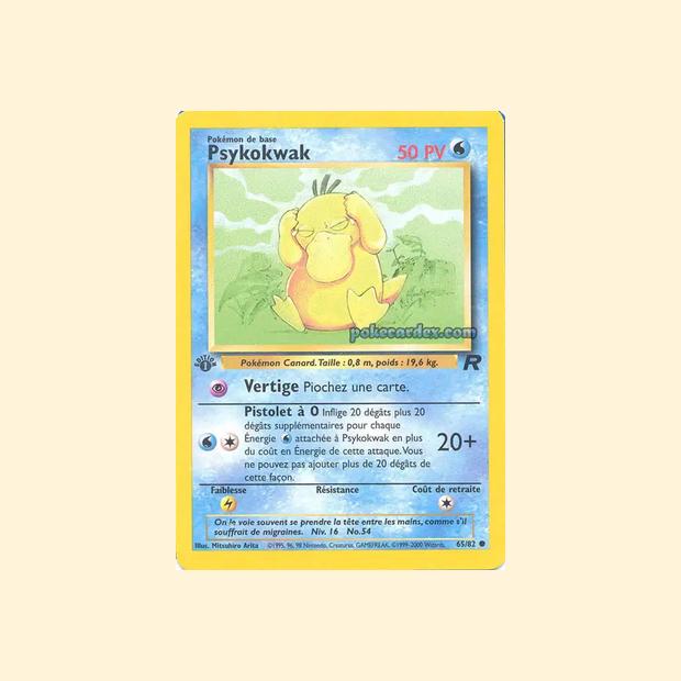 Carte Pokémon Psykokwak 065/82 - Team Rocket - Français