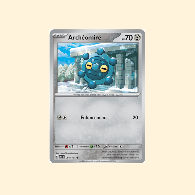 Carte Pokémon Archéomire PRE 066/131 - Évolutions Prismatiques - Français