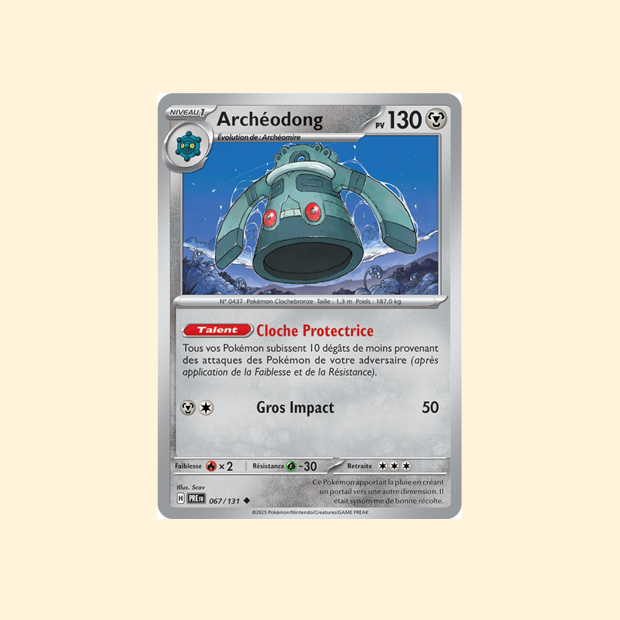 Carte Pokémon Archéodong PRE 067/131 - Évolutions Prismatiques - Français