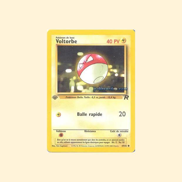 Carte Pokémon Voltorbe 069/82 - Team Rocket - Français