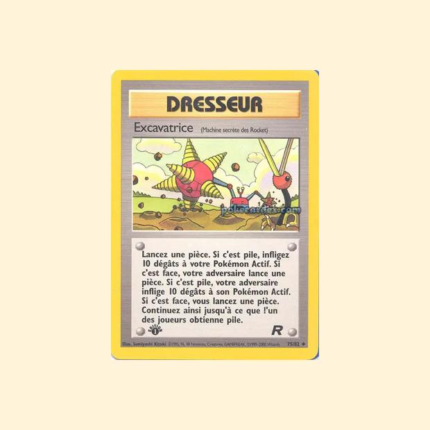Carte Pokémon Excavatrice (Machine secrète des Rocket) 075/82 - Team Rocket - Français