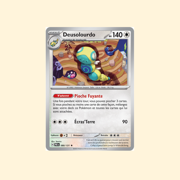 Carte Pokémon Deusolourdo PRE 080/180 - Évolutions Prismatiques - Français