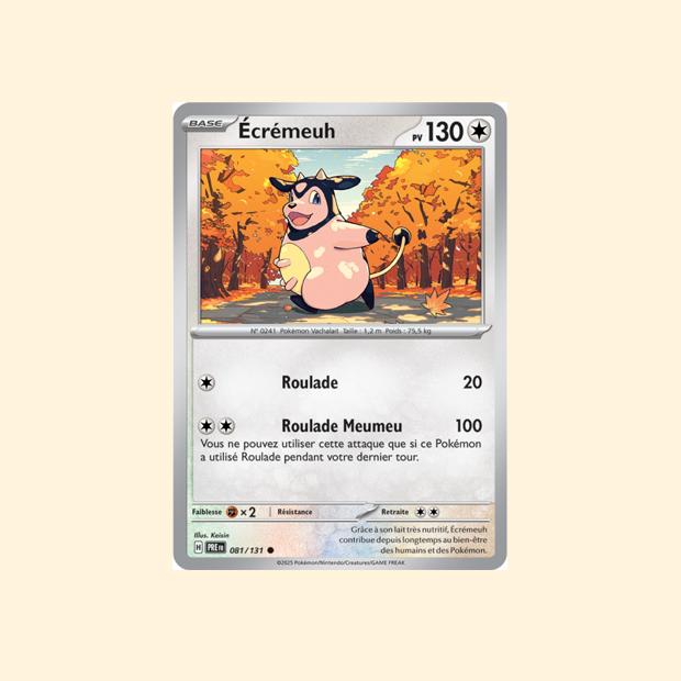 Carte Pokémon Écrémeuh PRE 081/180 - Évolutions Prismatiques - Français
