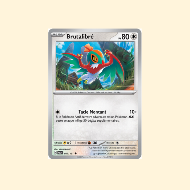 Carte Pokémon Brutalibré PRE 089/180 - Évolutions Prismatiques - Français