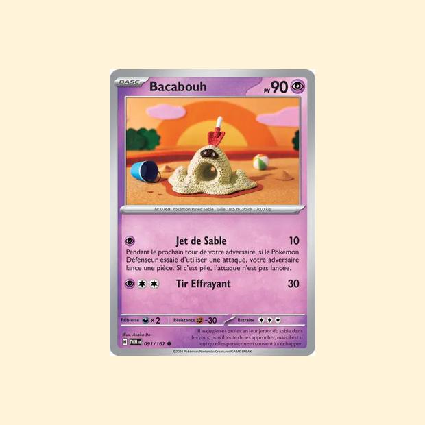 Carte Pokémon Bacabouh 091/167 - Mascarade Crépusculaire - Français