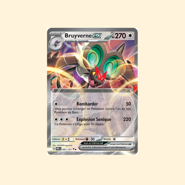 Carte Pokémon Bruyverne ex PRE 091/180 - Évolutions Prismatiques - Français