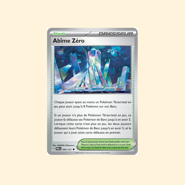 Carte Pokémon Abîme Zéro PRE 094/180 - Évolutions Prismatiques - Français