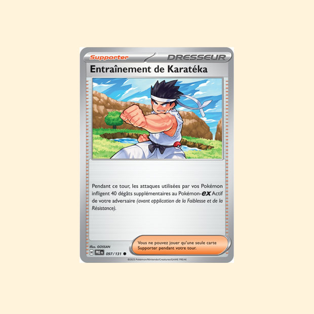 Carte Pokémon Entraînement de Karatéka PRE 097/180 - Évolutions Prismatiques - Français