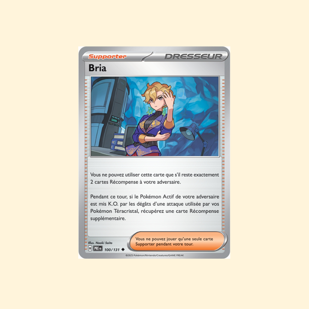 Carte Pokémon Bria PRE 100/180 - Évolutions Prismatiques - Français