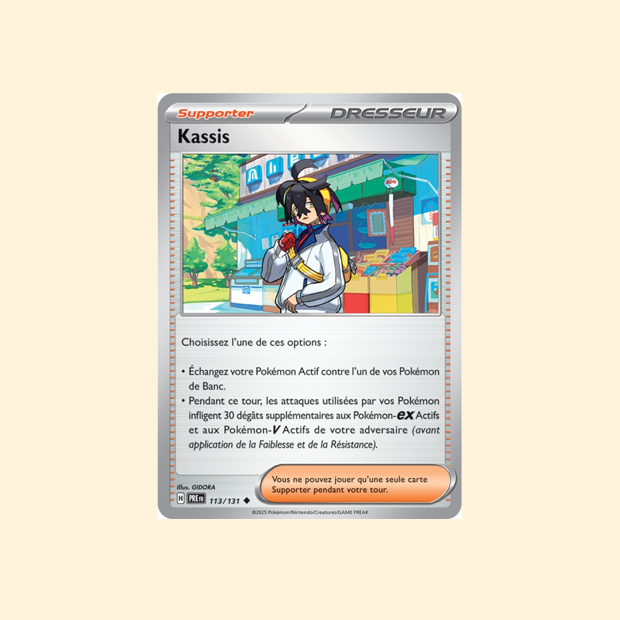 Carte Pokémon Kassis PRE 113/180 - Évolutions Prismatiques - Français