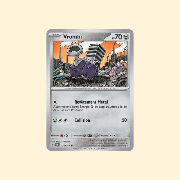 Carte Pokémon Vrombi 124/167 - Mascarade Crépusculaire - Français