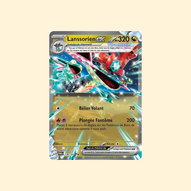 Carte Pokémon Lanssorien ex 130/167 - Mascarade Crépusculaire - Français