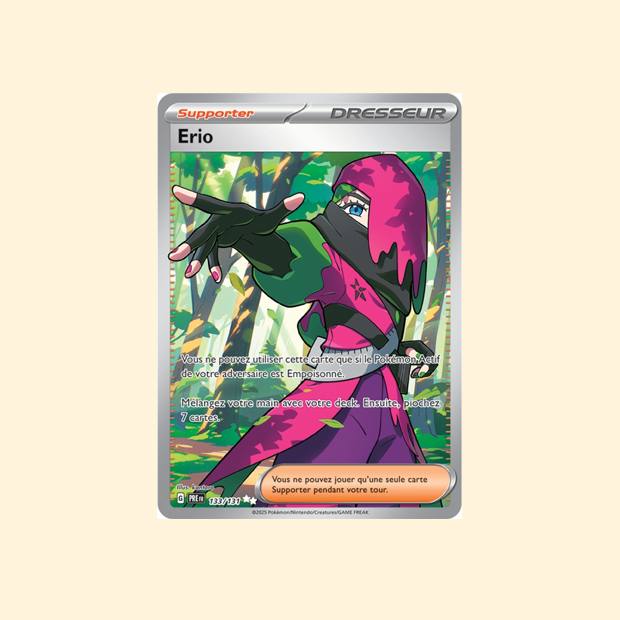 Carte Pokémon Erio PRE 133/180 - Évolutions Prismatiques - Français