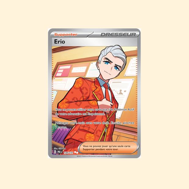 Carte Pokémon Erio PRE 134/180 - Évolutions Prismatiques - Français
