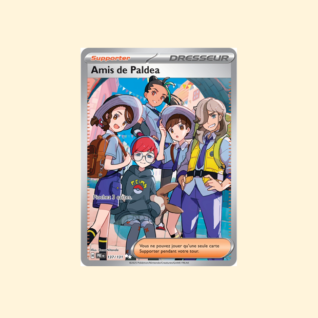 Carte Pokémon Amis de Paldea PRE 137/131 - Évolutions Prismatiques - Français