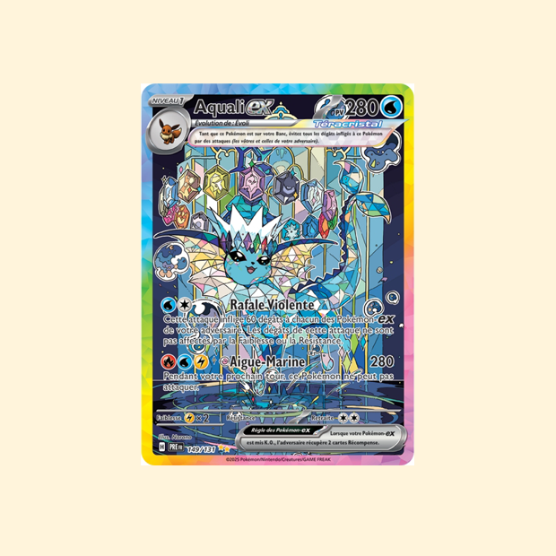 Carte Pokémon Aquali ex PRE 149/131 - Évolutions Prismatiques - Français