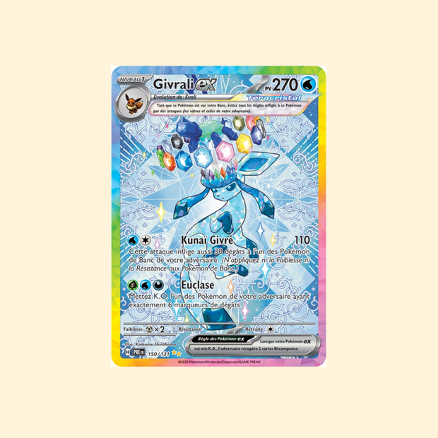 Carte Pokémon Givrali ex PRE 150/180 - Évolutions Prismatiques - Français