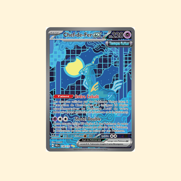 Carte Pokémon Chef-de-Fer ex PRE 158/180 - Évolutions Prismatiques - Français