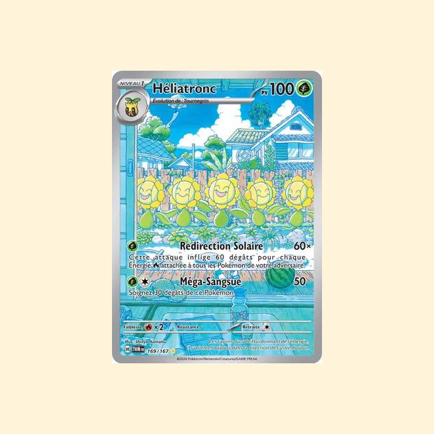 Carte Pokémon Héliatronc 169/167 - Mascarade Crépusculaire - Français
