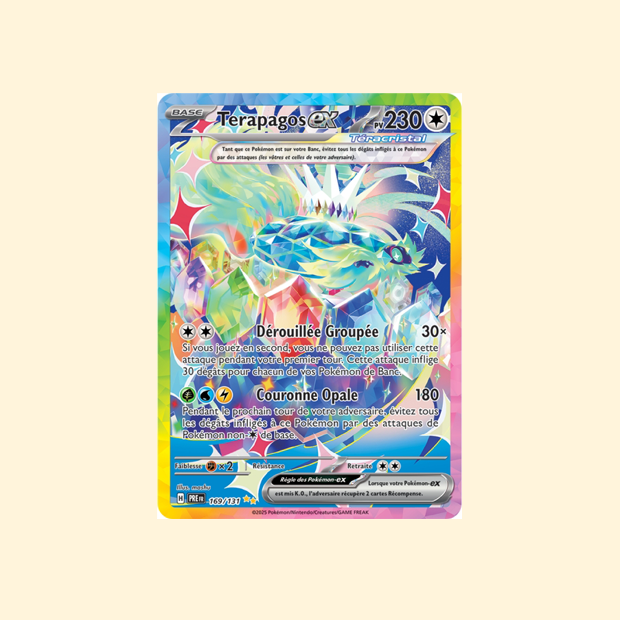 Carte Pokémon Terapagos ex PRE 169/180 - Évolutions Prismatiques - Français