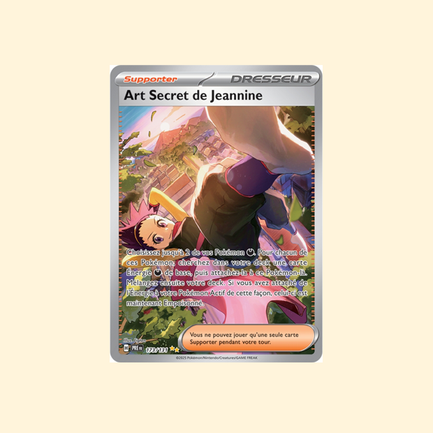 Carte Pokémon Art Secret de Jeannine PRE 173/131 - Évolutions Prismatiques - Français