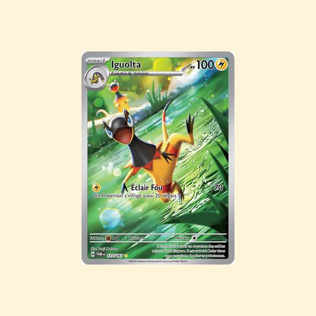 Carte Pokémon Iguolta 177/167 - Mascarade Crépusculaire - Français