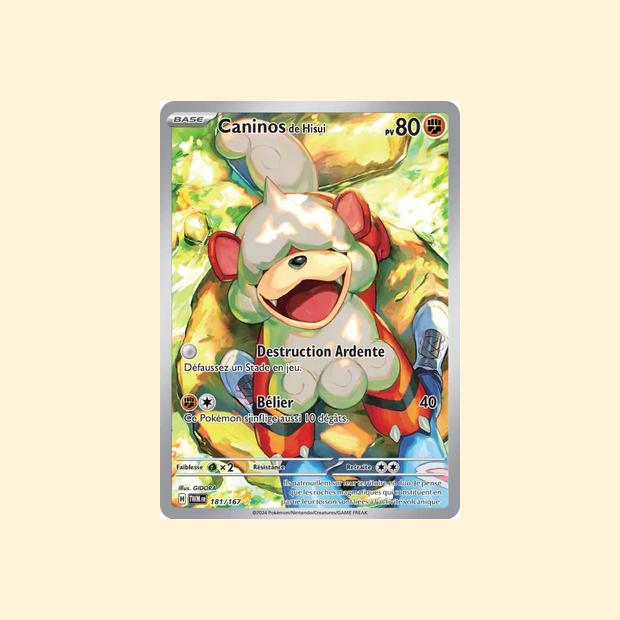 Carte Pokémon Caninos de Hisui 181/167 - Mascarade Crépusculaire - Français