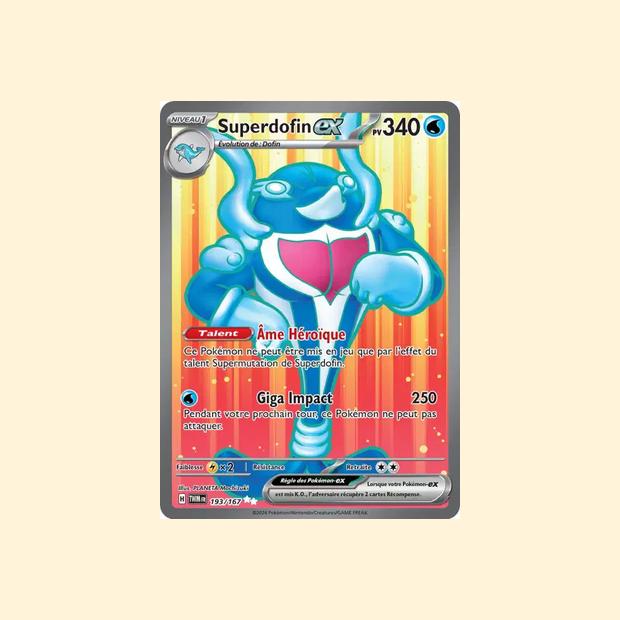 Carte Pokémon Superdofin ex 193/167 - Mascarade Crépusculaire - Français