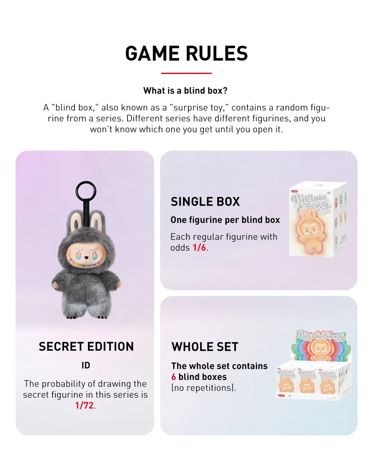 POP MART – THE MONSTERS : Big Into Energy Series – Figurine Surprise (Blind Box)