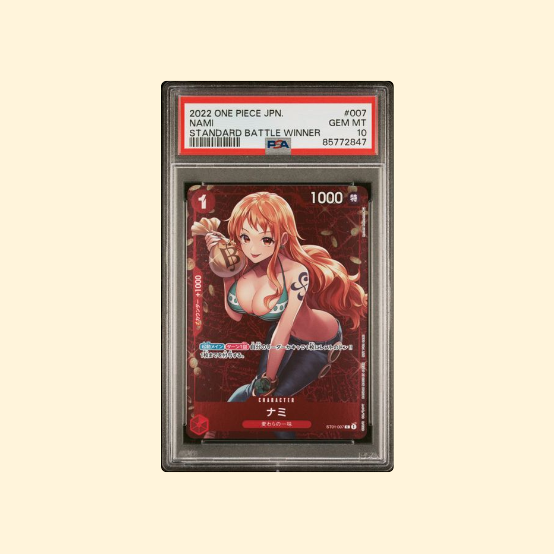 2022 One Piece Japanese Starter Deck ST01 – st01-007 Nami – Standard Battle Winner PSA 10