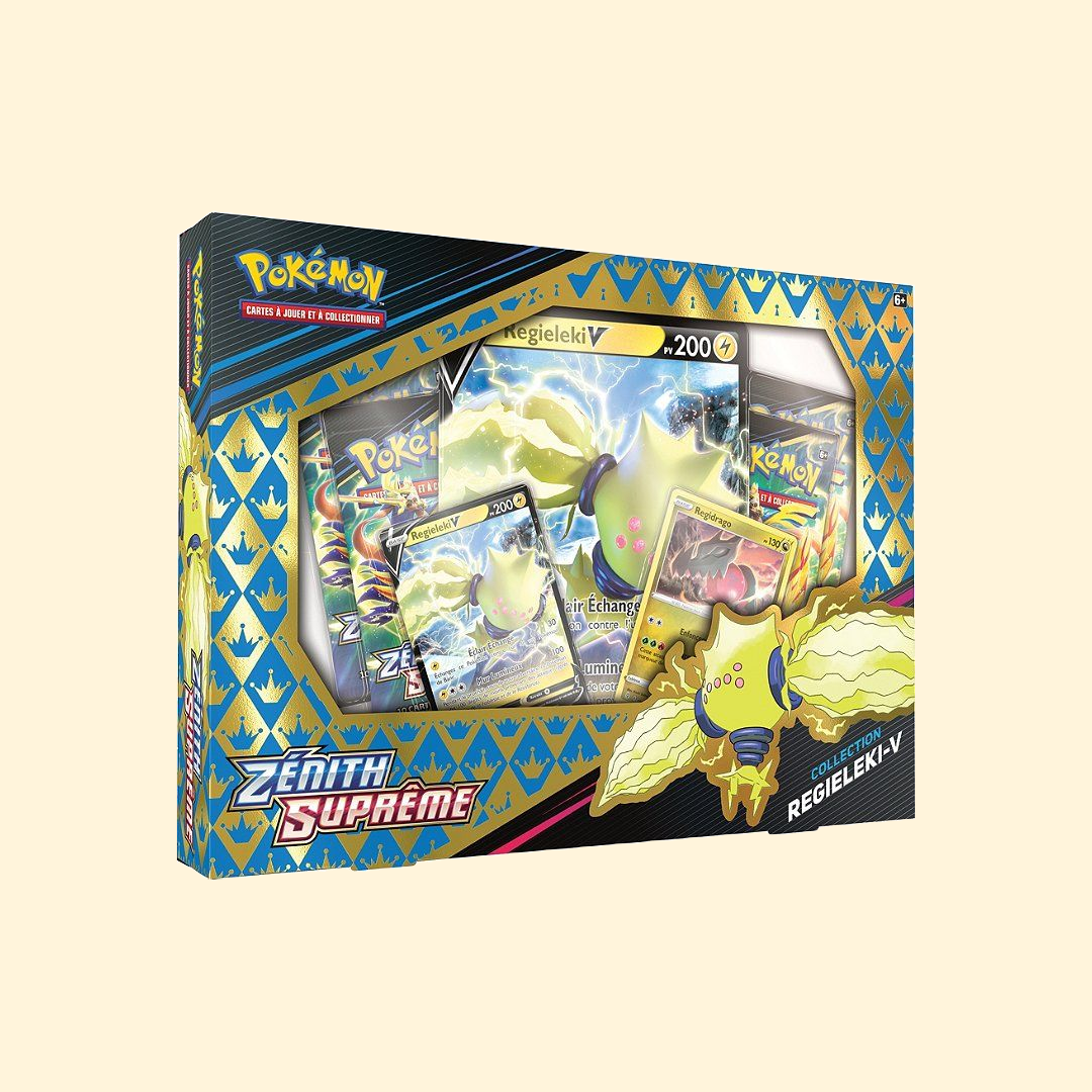 Coffret Pokémon Zénith Suprême 4 Boosters - Regidrago-V - Français