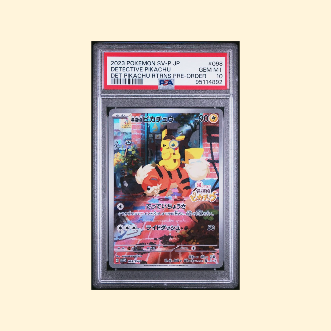 Carte Pokémon Detective Pikachu Return 098/SV-P Promo PSA 10 - Japonais