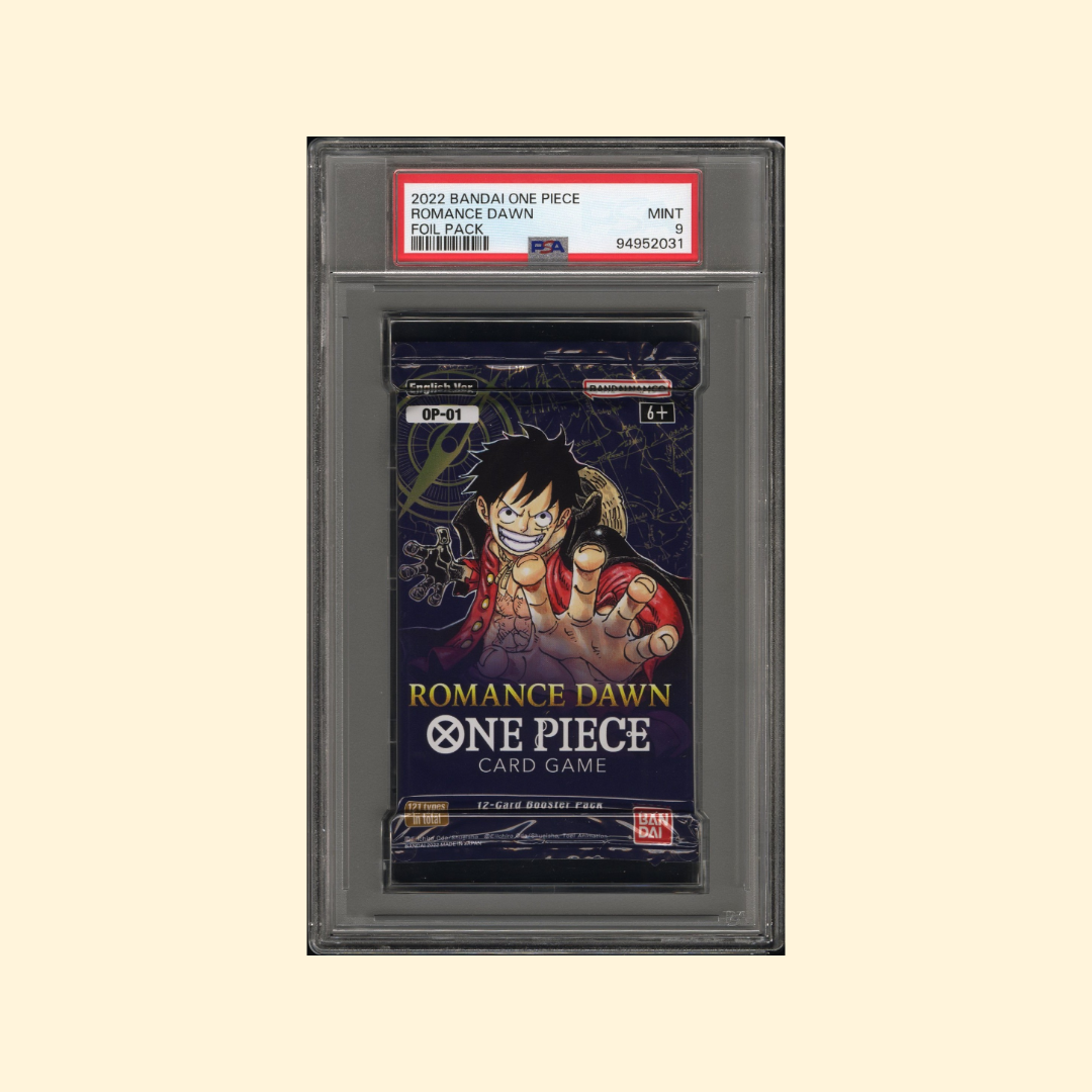 Booster Grad One Piece Romance Dawn OP-01 Reprint Anglais PSA 9 Coollectors Booster Grad One Piece Romance Dawn OP-01 Reprint Anglais PSA 9 Coollectors