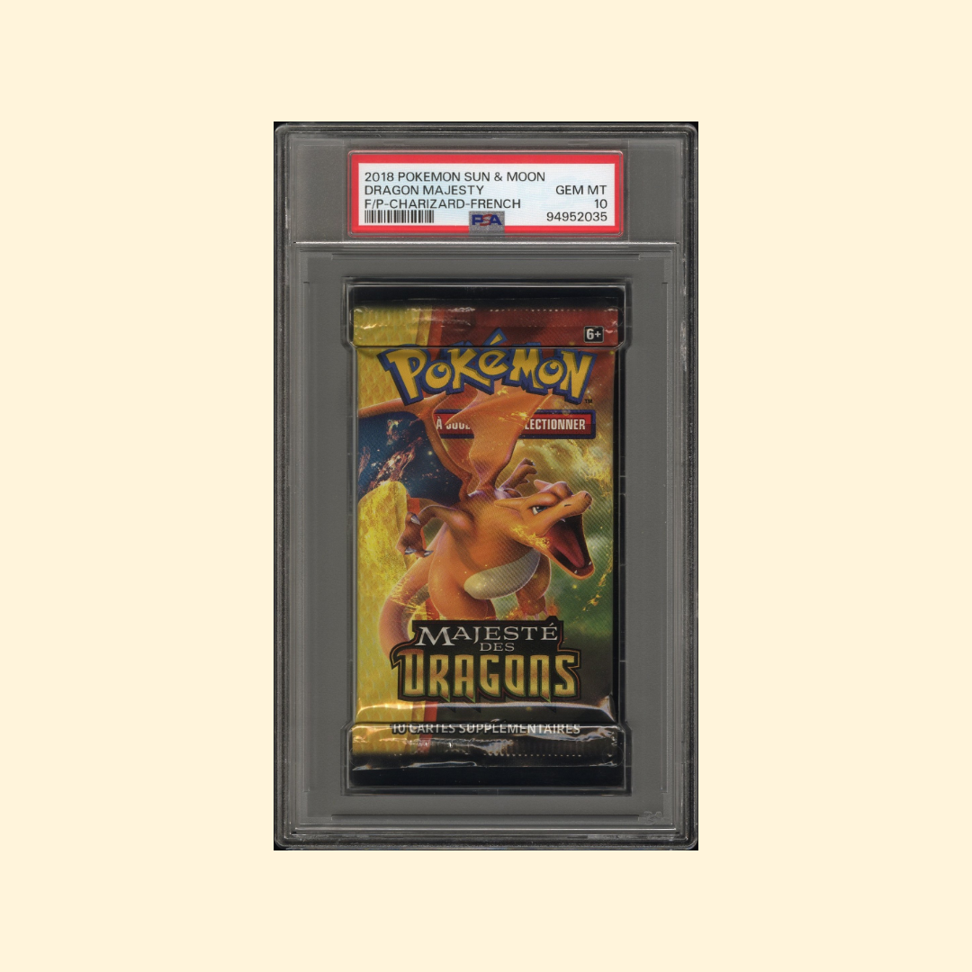 Booster Pokémon Majesté des Dragons - Dracaufeu - PSA 10 Gem Mint (Pop 2) SL07,5