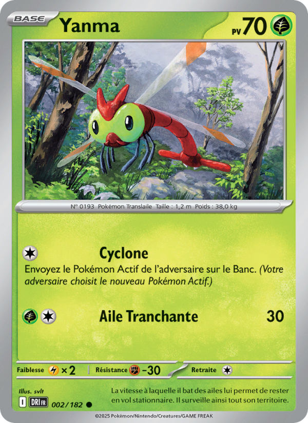 Carte Pokémon Yanma 002 Rivalités Destinées