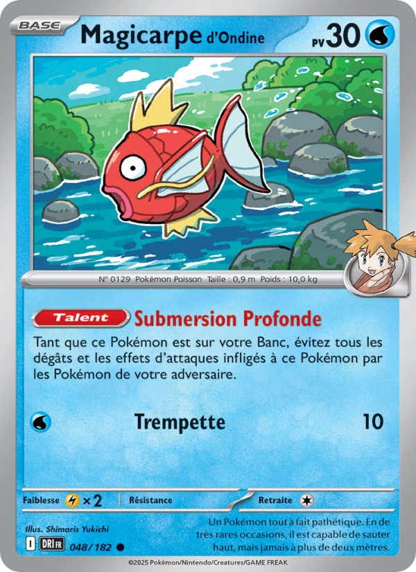 Carte Pokémon Magicarpe d'Ondine 048 Rivalités Destinées
